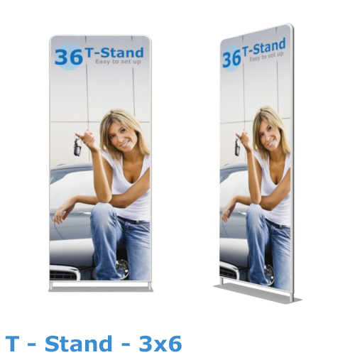T-stand with rounded corners, features a graphic displaying the title name and a woman sitting on a couch.